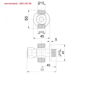 [chính hãng] Van vặn khoá Inax A-703-7 / A-703-4