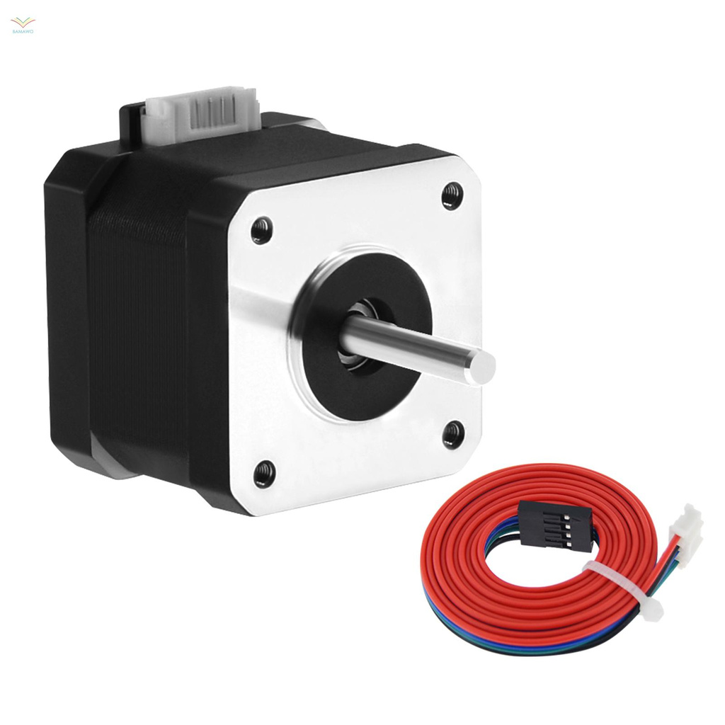 Ready in stock Aibecy 42 Stepper Motor 2 Phase 1.8 Degree Step Angle 1.5A 17HS4401S Stepping Motor with 1m Cable for 3D Printer and CNC