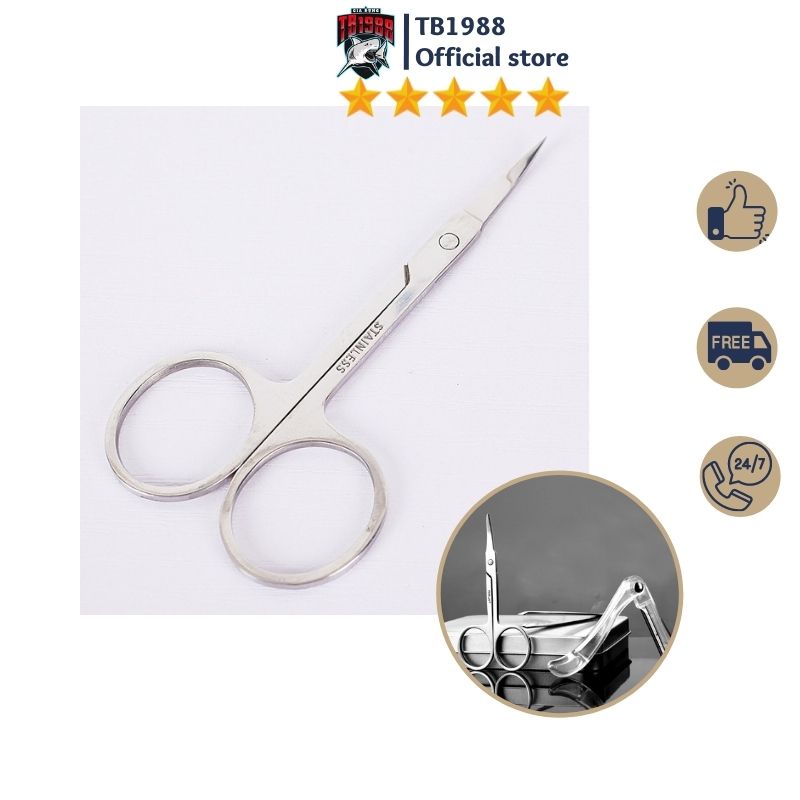 Kéo Cắt Tỉa Lông Mũi, Lông Mày Cao Cấp Bằng Thép Không Gỉ  Mã TB016