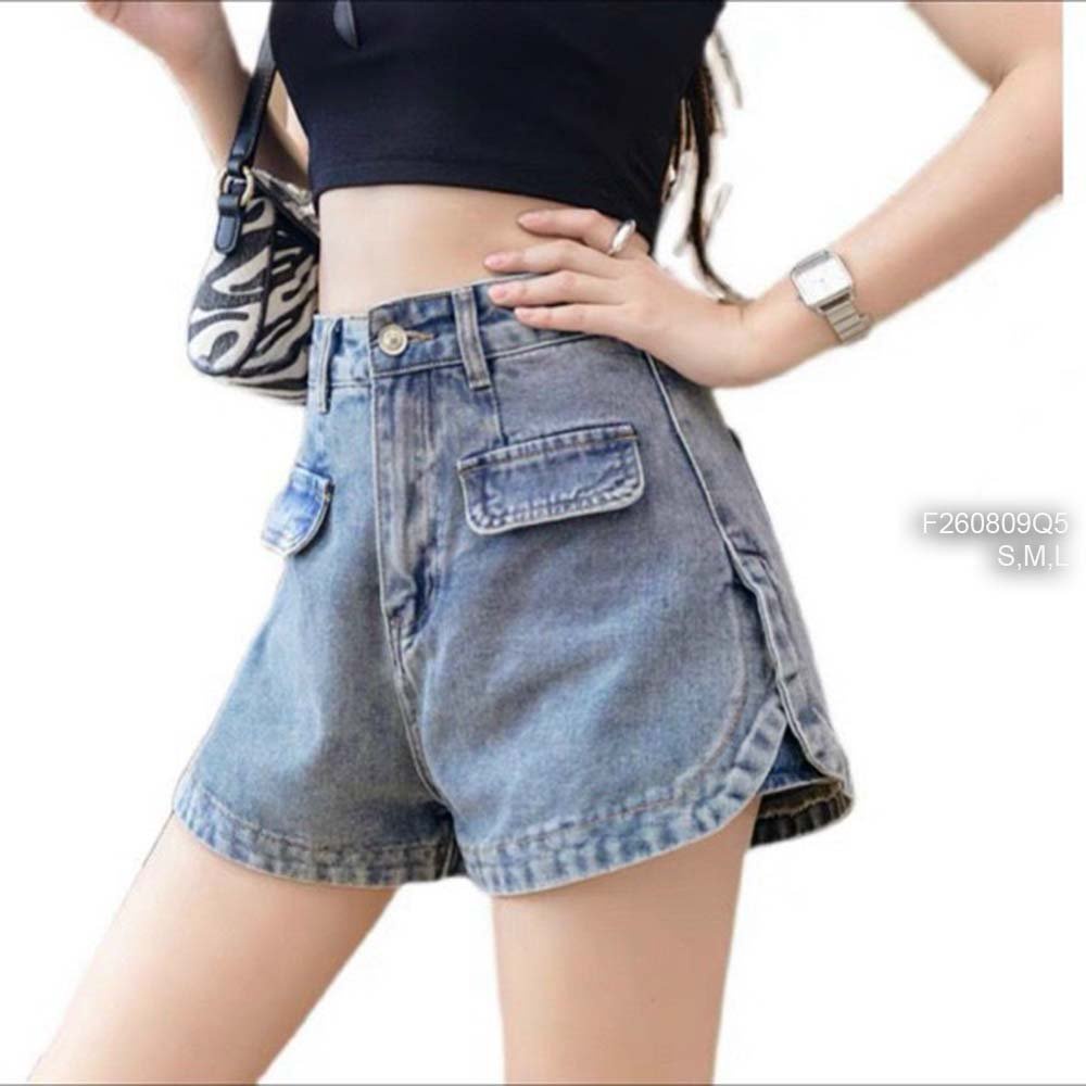 Quần short jean đắp túi nắp lưng cao hàng đẹp! (kèm hình chụp thật)