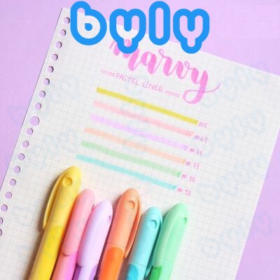 Pastel Liner - Bút dạ quang tone pastel Marvy 8000