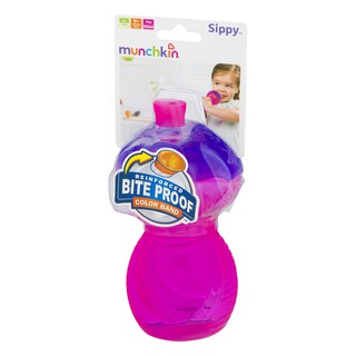 Bình nước munchkin click-lock bite proof soft spout sippy cup