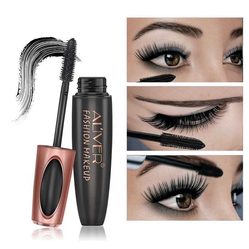 [Hàng mới về] ALIVER Mascara 4D làm dày mi kéo dài mi trang điểm chuyên nghiệp