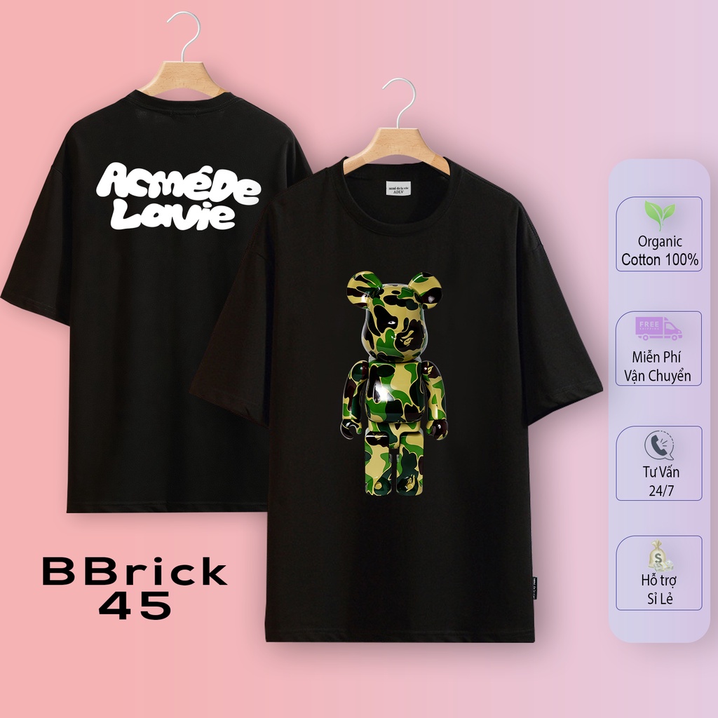 Áo thun ADLV BearBrick Mẫu Hot 26-45, Cotton 2c 100%, In xịn - Mỹ Tú Store - Part 2