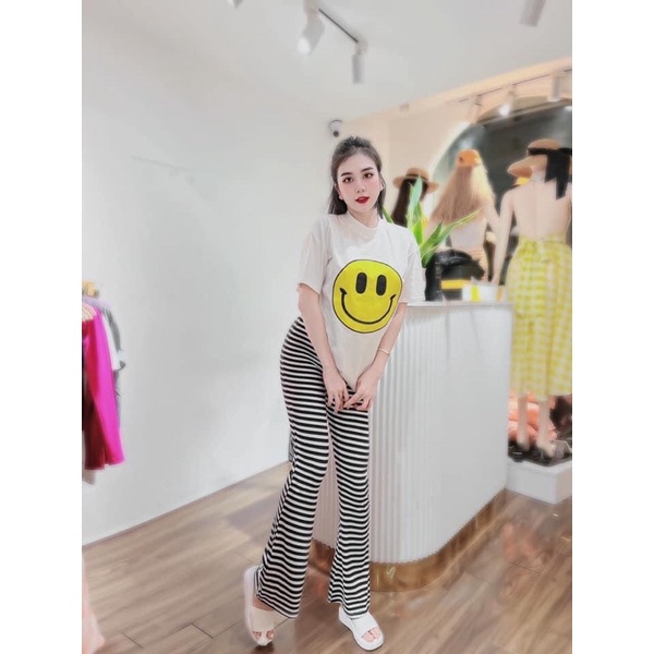 SET QUẦN ỐNG RỘNG MẶT CƯỜI QUẦN ỐNG RỘNG