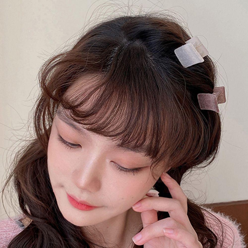 LILYES Kẹp Tóc Đính Nơ Cỡ Nhỏ Thiết Kế Đơn Giản Ngọt Ngào Thời Trang Phong Cách Hàn Quốc