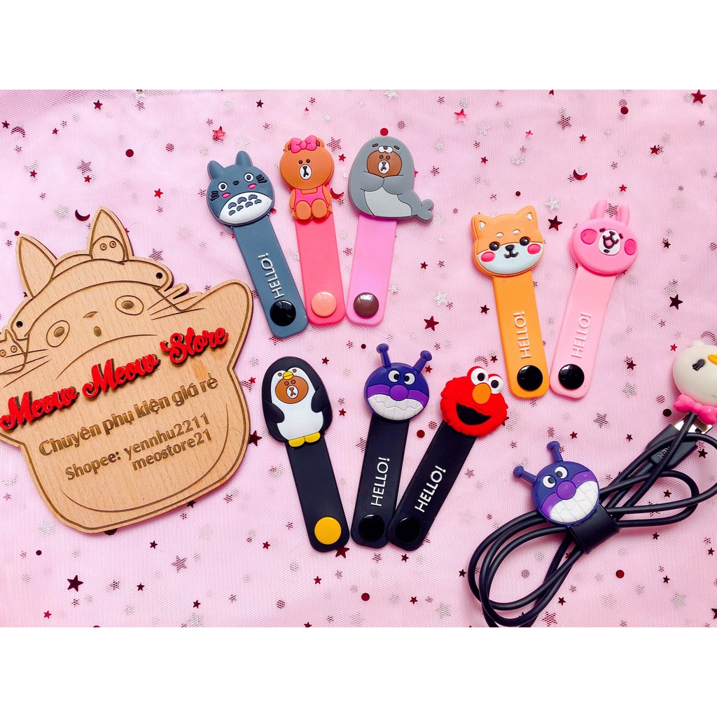 ❣️Ảnh +Video Thật❣️Dây Quấn Cáp Sạc Tai Nghe- Kẹp Quấn Gọn Sạc Tai Nghe Xinh Xắn❣️ | BigBuy360 - bigbuy360.vn