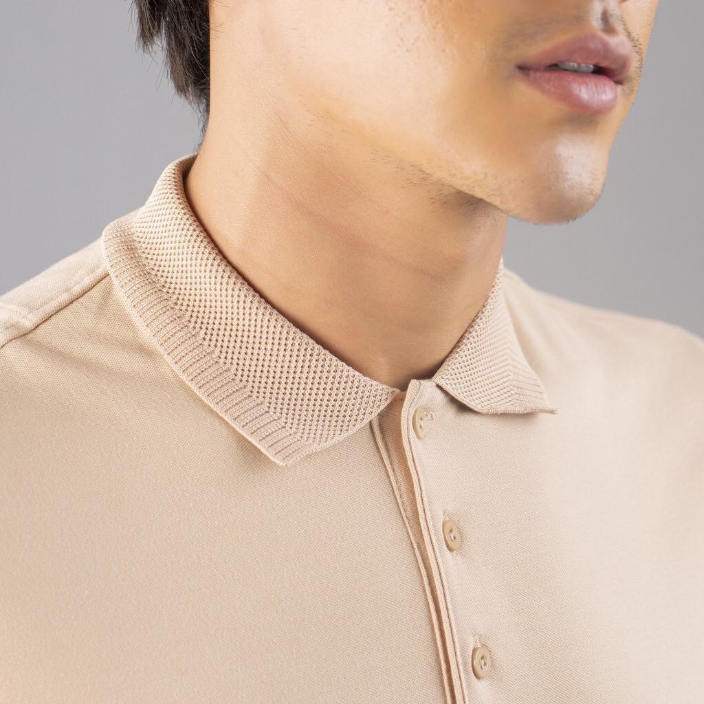 Áo polo nam Galvin cổ dệt bo len,áo thun nam có cổ tay lỡ công sở | BigBuy360 - bigbuy360.vn