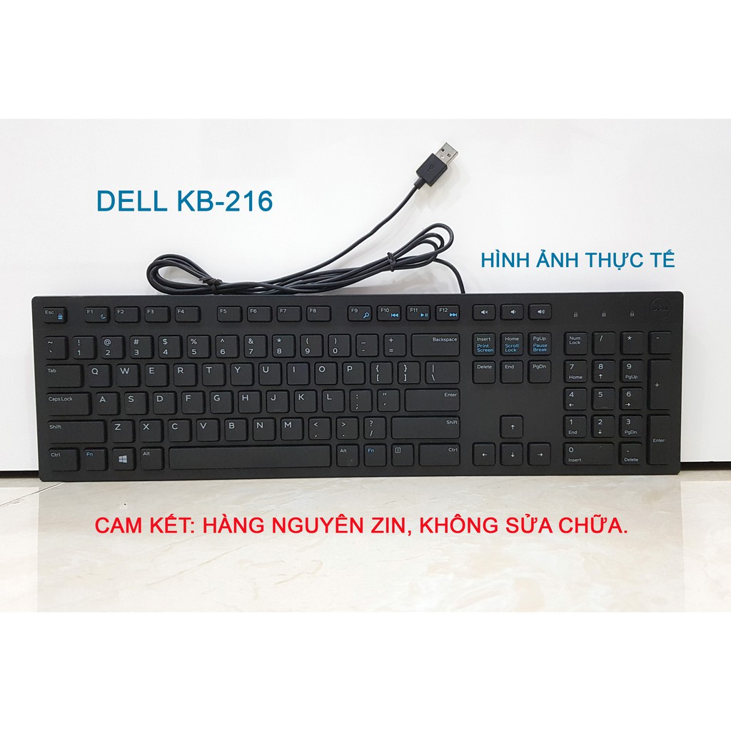Bàn phím văn phòng DELL KB216 nhỏ gọn, siêu mỏng. Đã qua sử dụng. Cam kết sản phẩm đúng chất lượng, đúng mô tả.