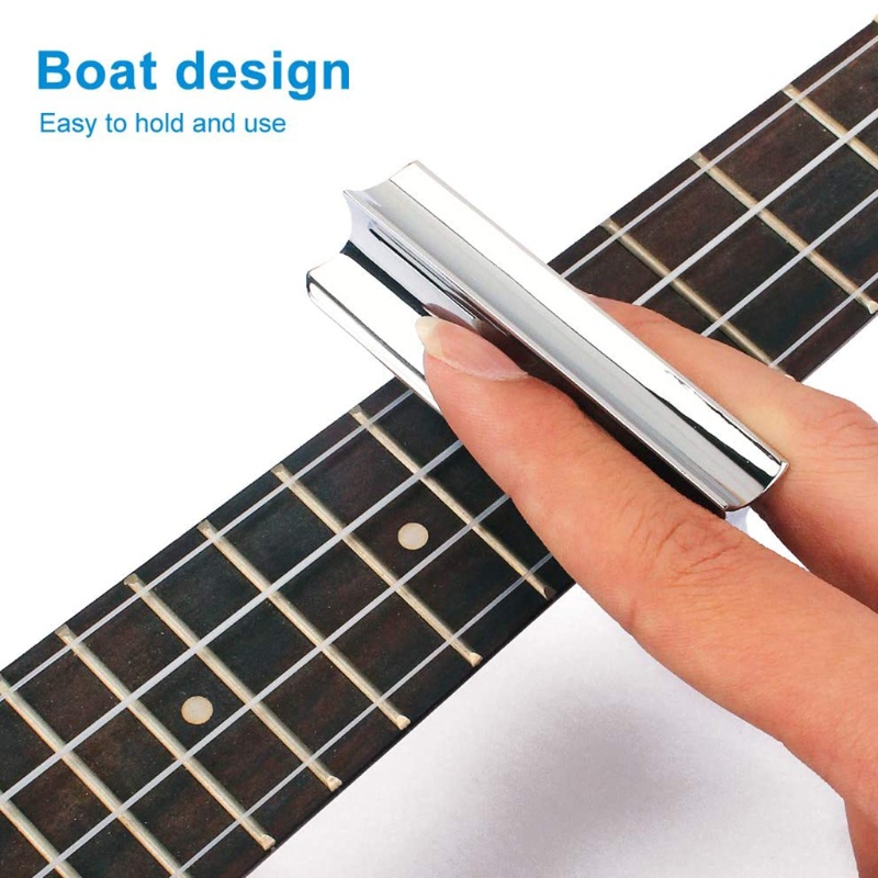 Thanh Trượt Tông Bạc Bằng Thép Không Gỉ Cho Đàn Guitar Điện