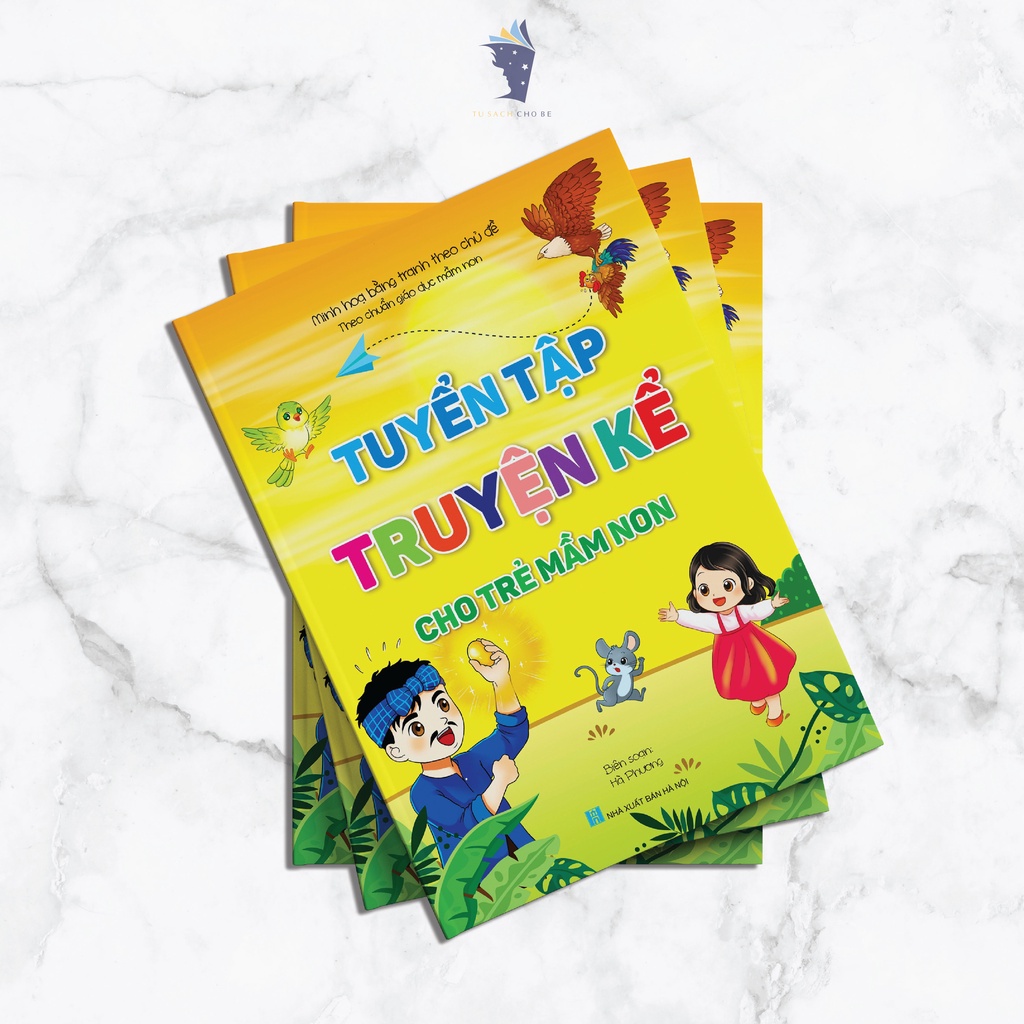 Sách tuyển tập truyện kể cho bé mầm non - minh hoạ hình ảnh giúp bé yêu thích việc đọc sách hơn