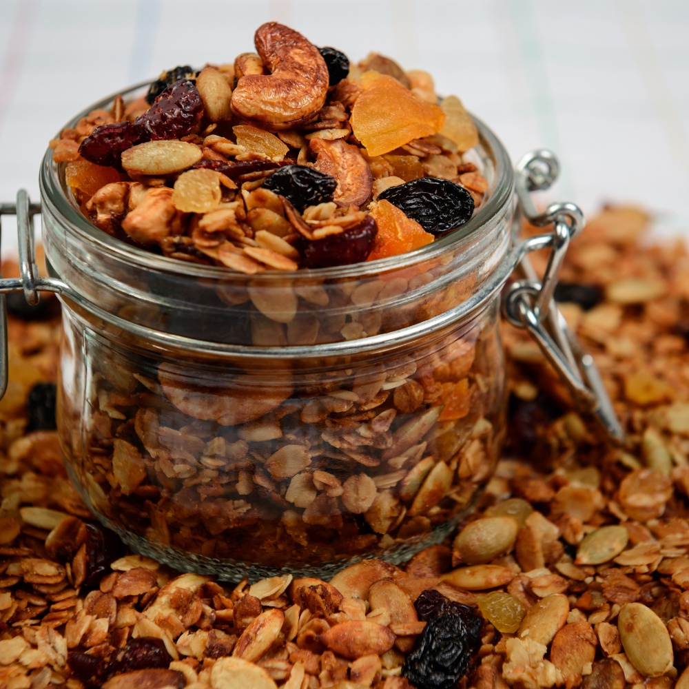 Granola vị truyền thống 35% yến mạch TANU NUTS, ngũ cốc granola siêu hạt giàu dinh dưỡng hỗ trợ giảm cân.