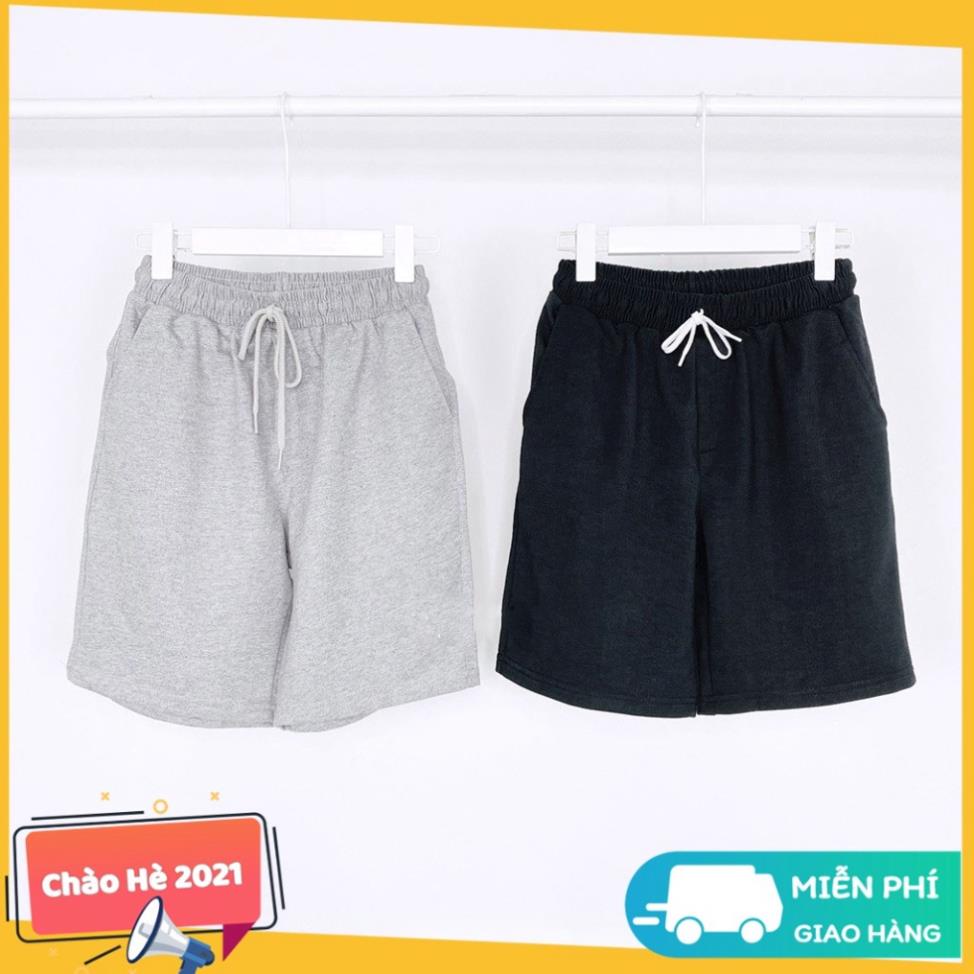 Quần short nam nữ Unisex THUN BASIC (Kèm ảnh thật), Quần Đùi Nam Nữ Sooc Thun Thể Thao Q31