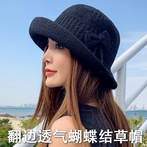 Nón Tai Bèo Đan Cói Mỏng Thời Trang Mùa Hè Dành Cho Nữ 2021