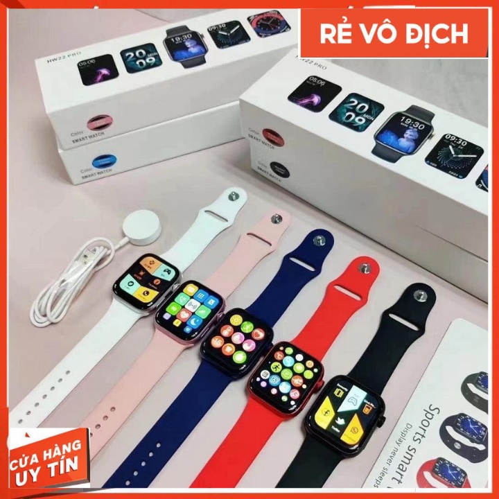 Đồng Hồ Thông Minh HW22 Pro Seri 7 Bản Cao Cấp Mới Nhất 2022 Smart Watch Màn Hình Tràn Viền Cân Đối Sạc Không Dây