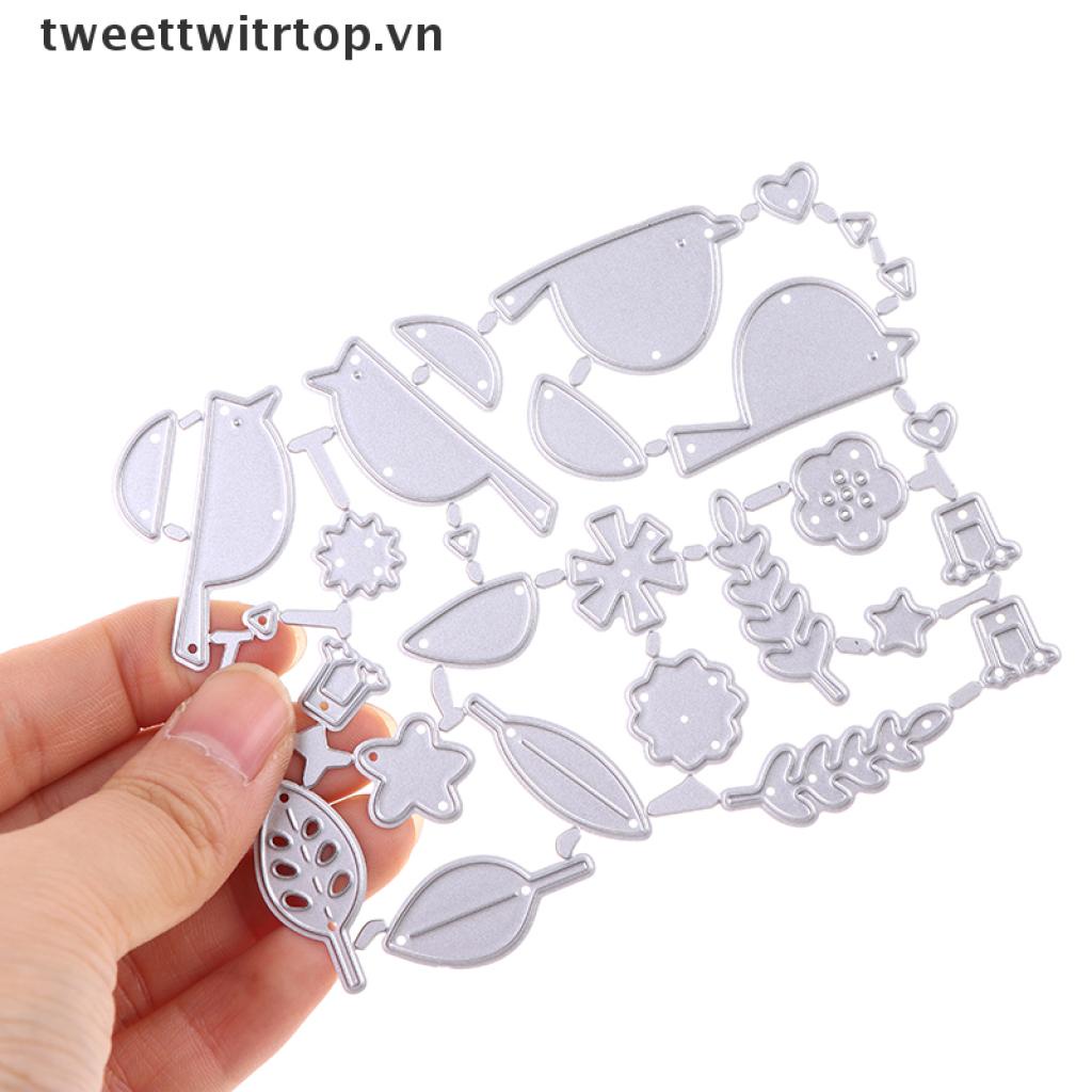 TRTOP Little Bird Scrapbook Metal Dies Stencil Template For DIY Embossing Photo Paper .