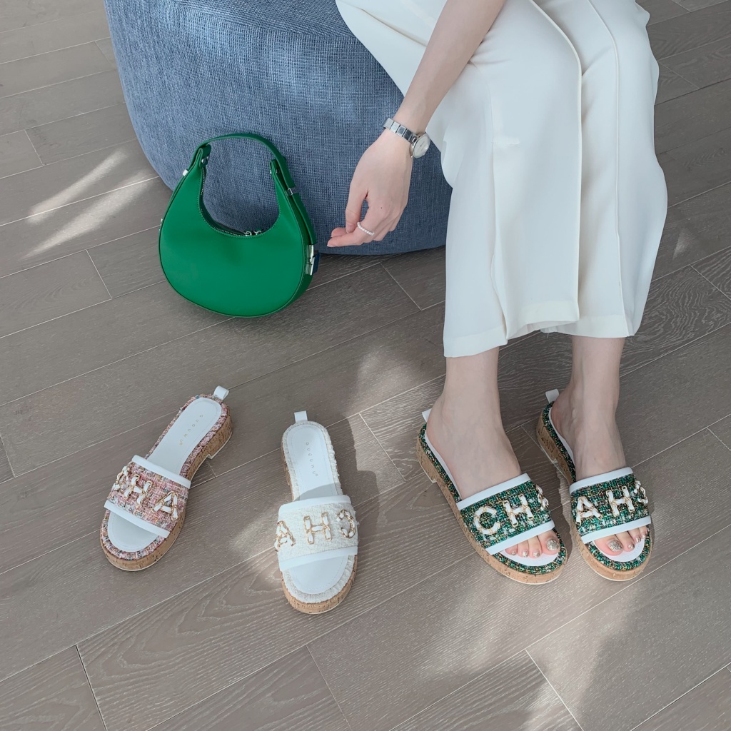 Dép Sandal Đế Xuồng Dày Thời Trang Mùa Hè Hàn Quốc 2022 Cho Nữ
