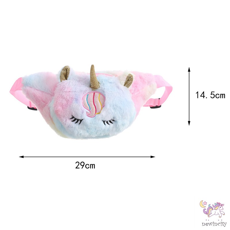 Túi đeo chéo trước ngực với thiết kế hình kì lân xinh xắn đáng yêu cho bé gái