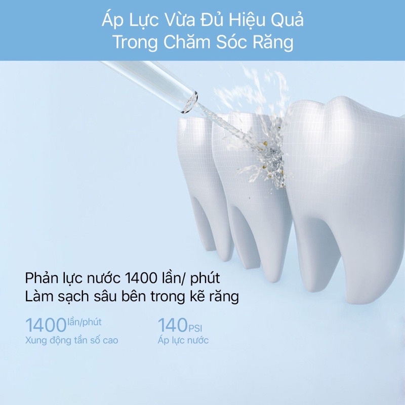 Tăm Nước Vệ Sinh Răng Miệng Xiaomi Mijia MEO701 Fullbox CHÍNH HÃNG