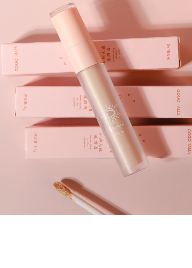 [Hàng mới về] Che khuyết điểm 2 đầu GOGO TALES mịn nhẹ tự nhiên Moisturizing Traceless Concealer dưỡng ẩm Gogotales  Nội Địa Trung