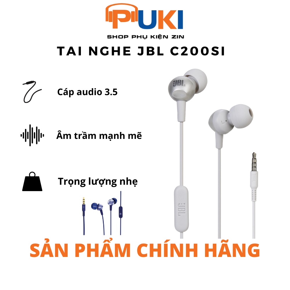 Tai nghe JBL C200SI - Chính Hãng Tai nghe JBL C200SI chính Hãng | Ảnh do Shop Chụp |