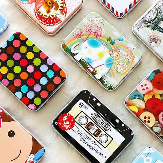 Hộp Thiếc Đựng Tiền Xu In Hình Hoạt Hình Dễ Thương Cho Bé