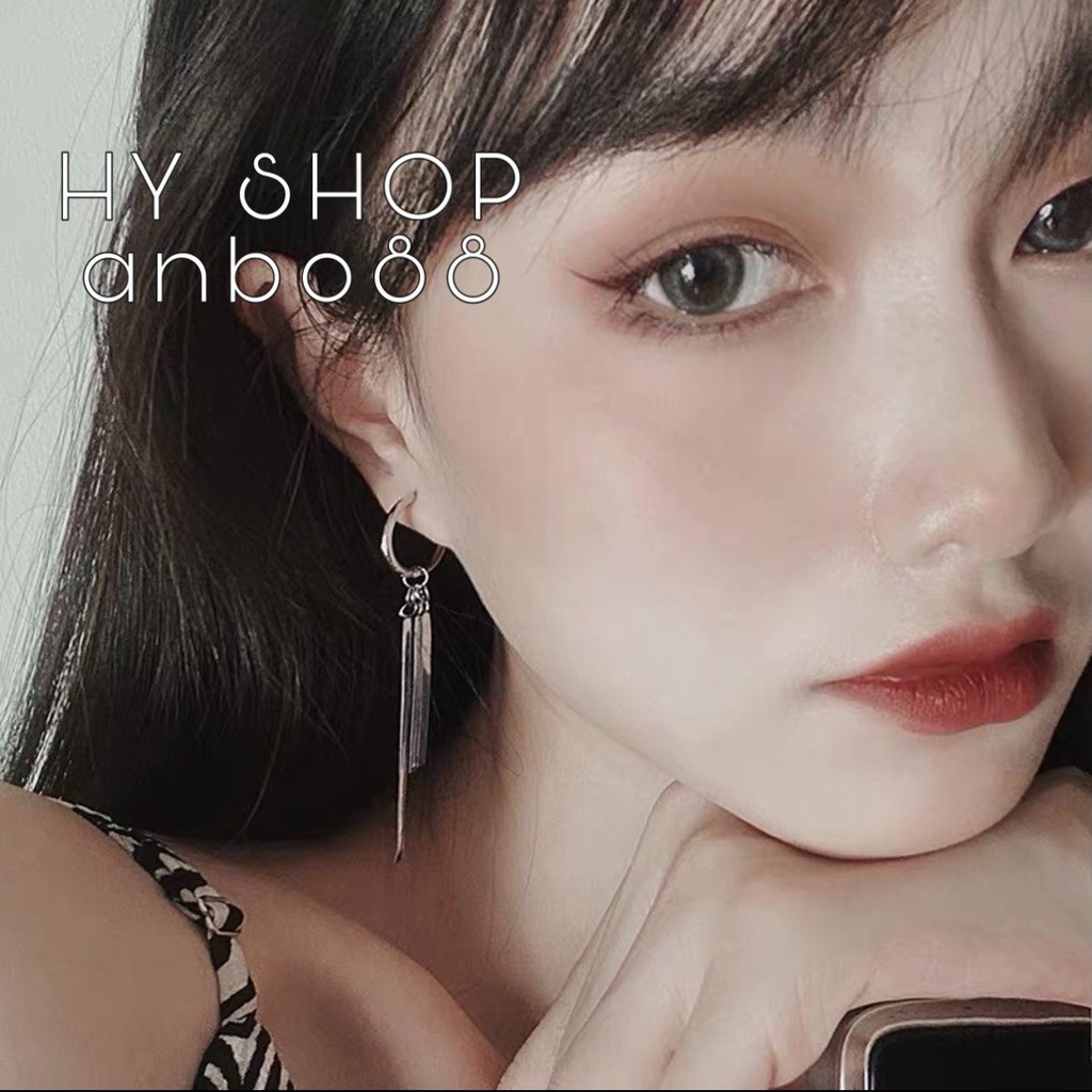 Bông tai khuyên tai titan thanh siêu bền không dị ứng không gỉ không đen - khuyên tai unisex BTS