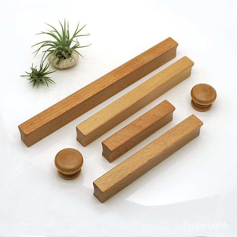 Tay Nắm Ngăn Kéo Tủ Bằng Gỗ Phong Cách Bắc Âu