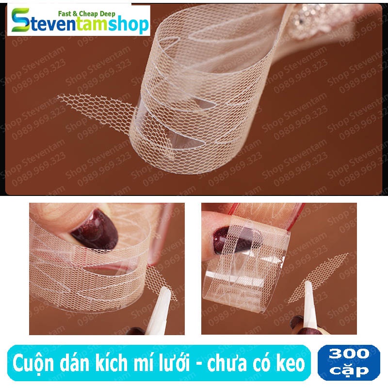 Cuộn dán mí lưới kích mí trong suốt (Chưa có keo)