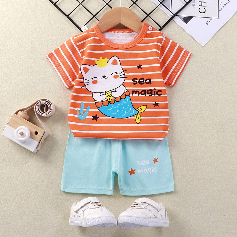 Bộ cotton cộc tay hàng qc cho bé  - p2