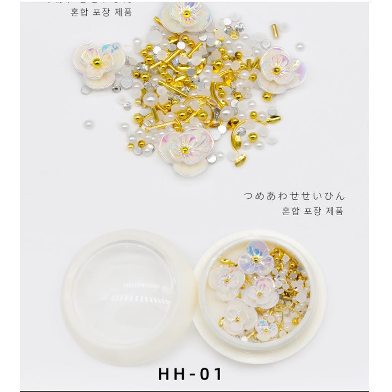 HŨ PHỤ KIỆN CHARM HOA MIX