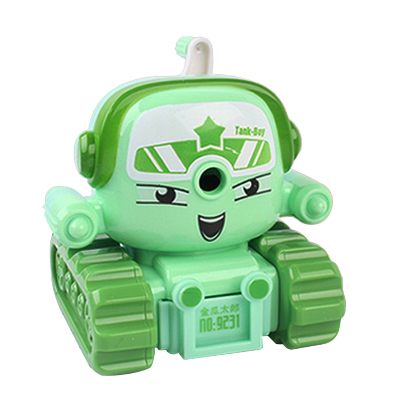 Dụng Cụ Mài Dao Hình Xe Tăng Hoạt Hình Nhiều Màu Sắc Nhỏ Gọn Dành Cho Học Sinh