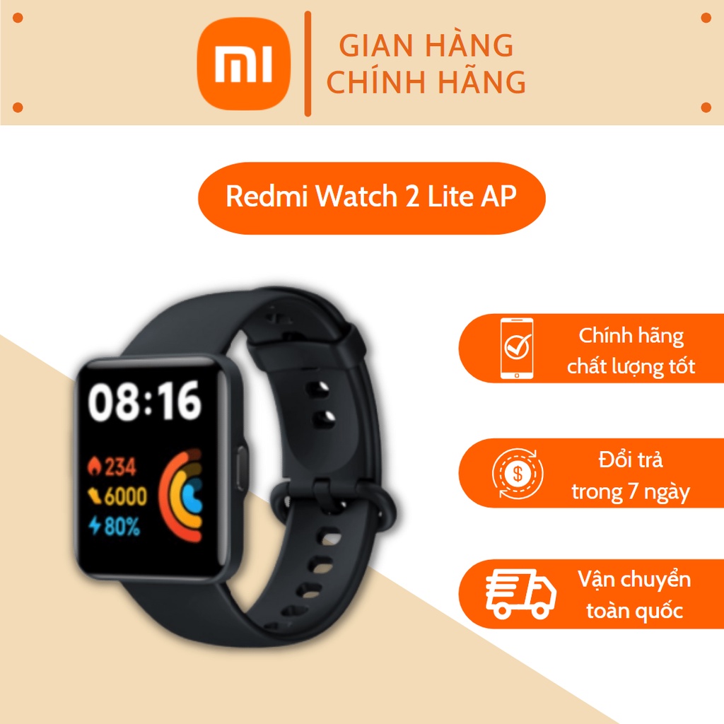 Đồng hồ thông minh Xiaomi Redmi Watch 2 Lite -  XiaoMi Smart Watch Lite 2 thiết kế thời thượng