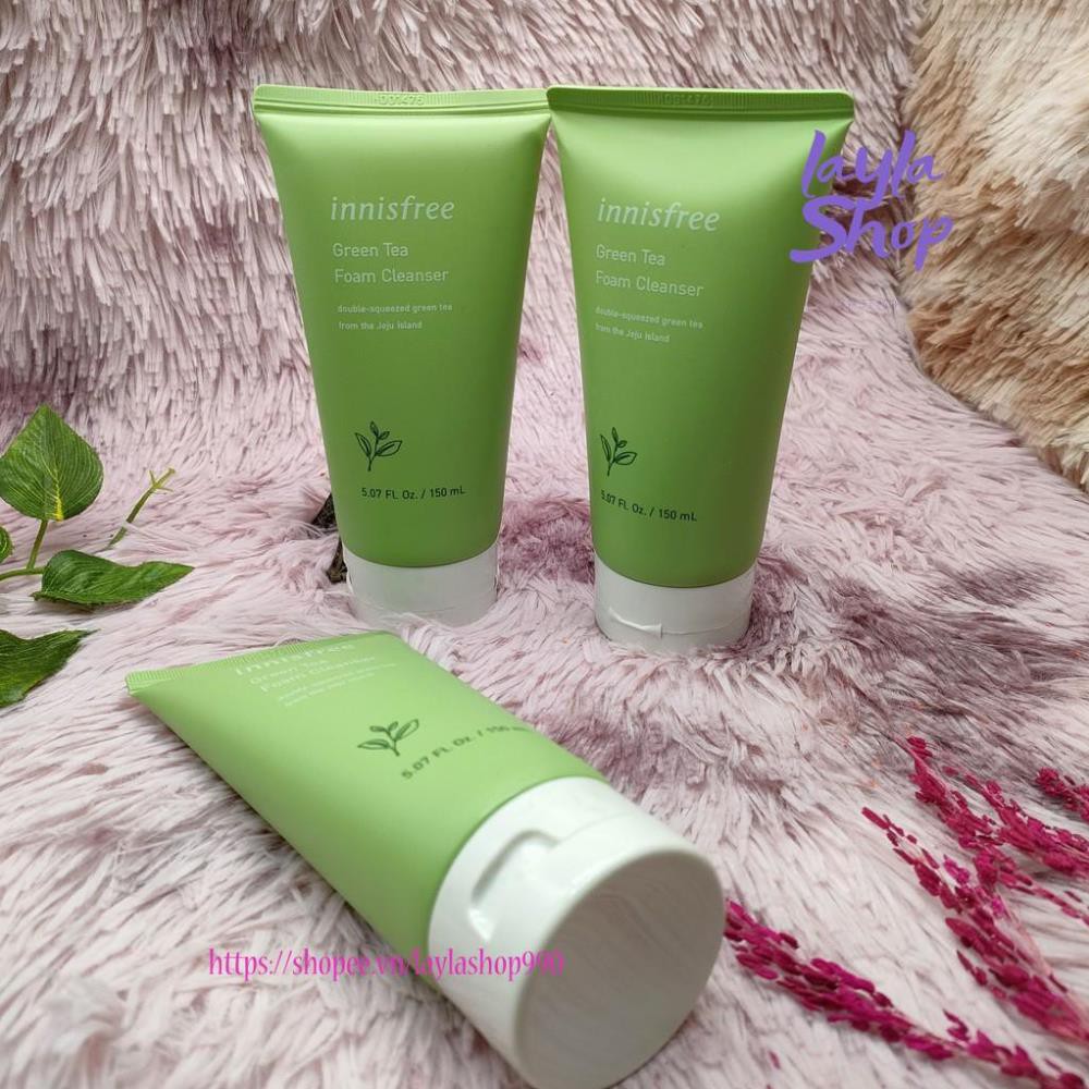 Sữa rửa mặt trà xanh innisfree Green Tea Foam Cleanser 150ml 100ml