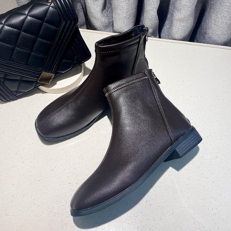 Giày Boot Đế Dày Cổ Thấp Phong Cách Hàn Quốc Trẻ Trung Dành Cho Nữ | BigBuy360 - bigbuy360.vn