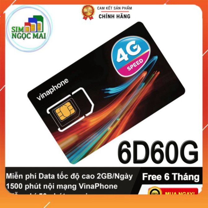 BIG SALE [FREE 12T] Sim 4G Vinaphone Trọn Gói 1 Năm Không Cần Nạp Tiền - D500 - D500T - 12D60G - 12VD89 - 12VD149 - SIM 