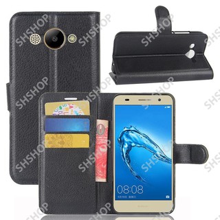 Bao da cho huawei y3 2017 dạng ví litchi