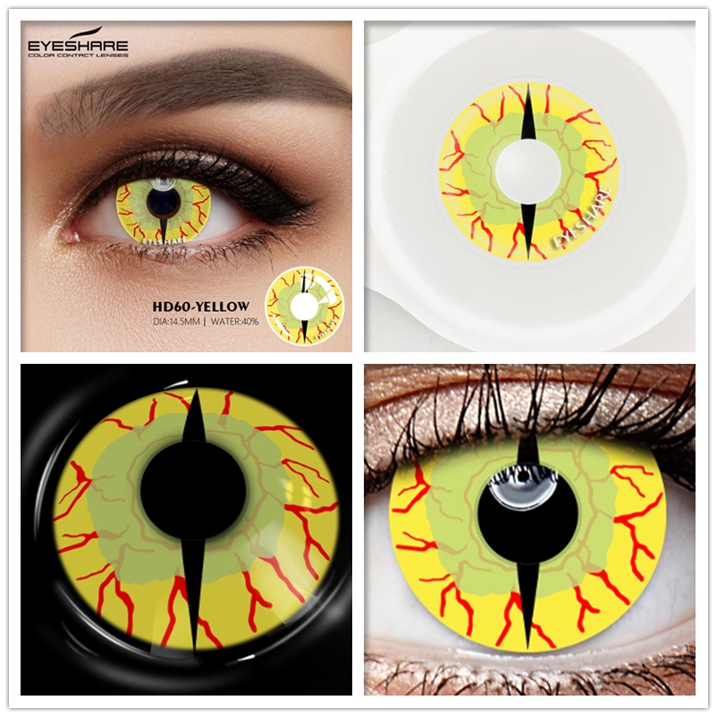 Cặp kính áp tròng EYESHARE nhiều màu sắc tùy chọn dành cho hóa trang halloween