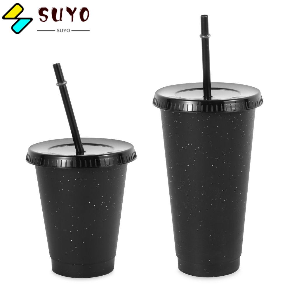 Cốc nước bằng nhựa có ống hút tái sử dụng được tiện lợi