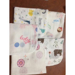 Set 10 chiếc khăn sữa sợi tre 2 lớp