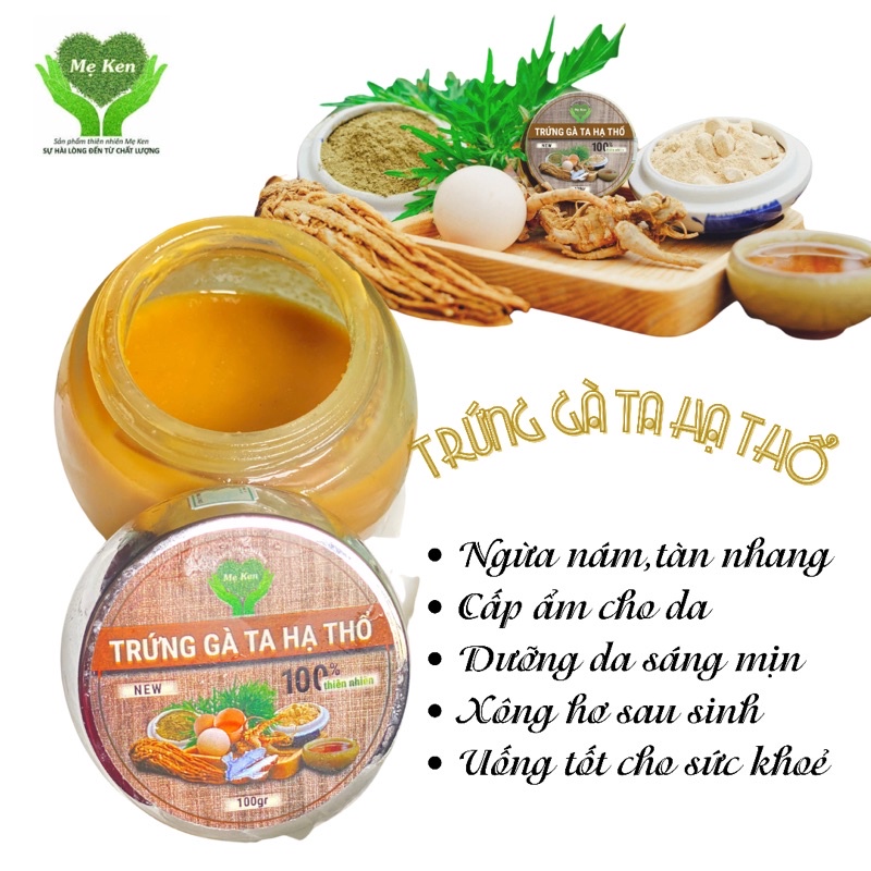 TRỨNG GÀ HẠ THỔ MẸ KEN[Sáng mịn da cung cấp Collagen tươi thiên nhiên]