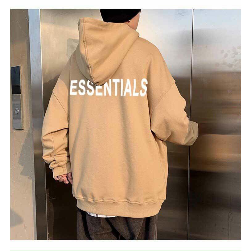 &lt;FREE SHIP&gt; ÁO HOODIE NỈ NGOẠI NAM NỮ UNISEX IN PHẢN QUANG FORM RỘNG BAO ĐẸP, BAO CHẤT (essential)
