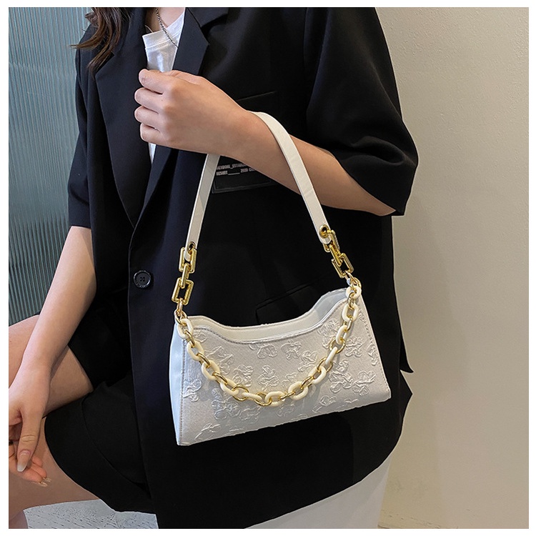Túi Đeo JASMIN NOIR Chéo Vai In Họa Tiết Hoa Nhài Mặt Trăng Cho Nữ