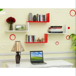 Kệ trang trí treo tường 1 chữ L gỗ lỗi xanh chống ẩm cao cấp