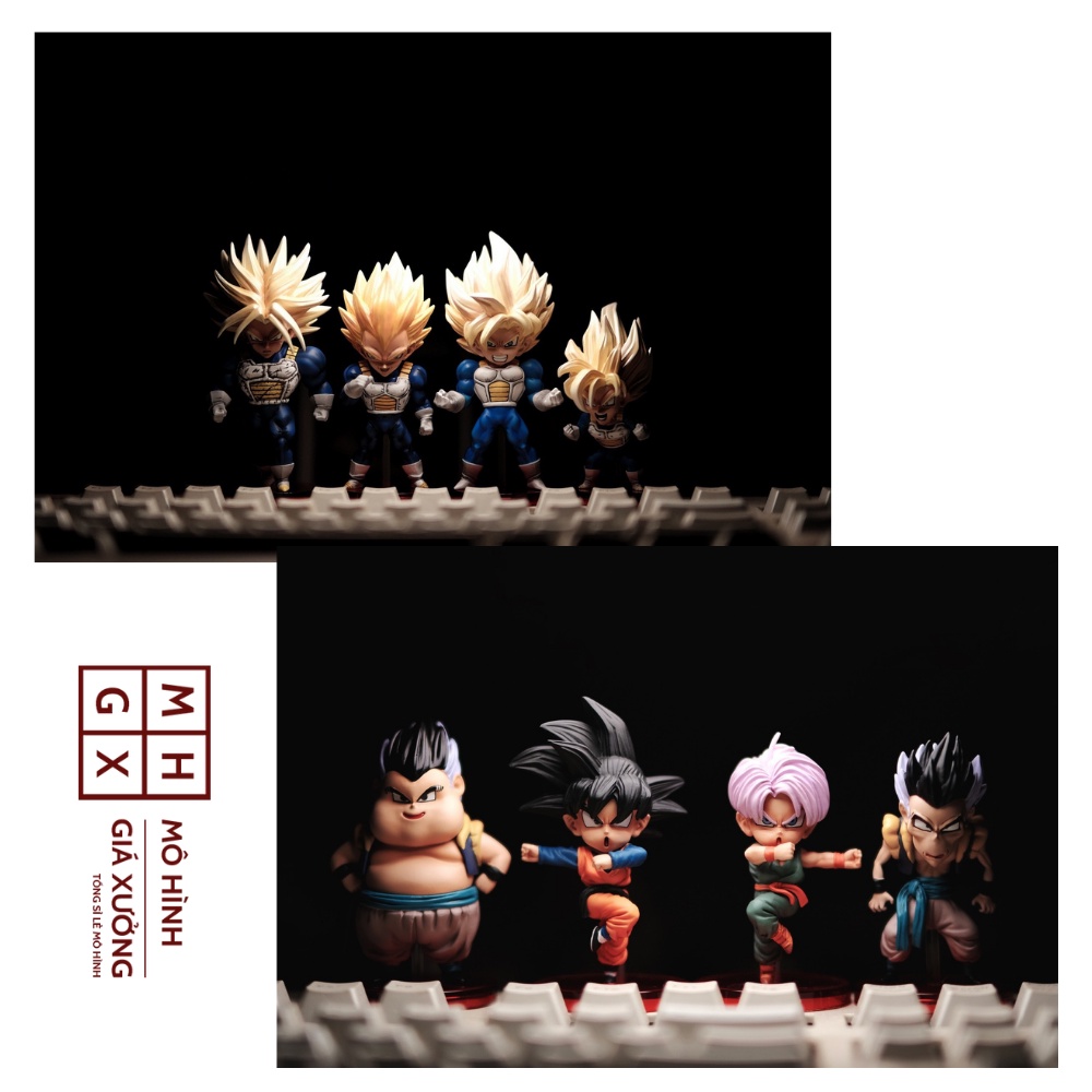 Mô hình Dragon Ball Songoku Trunks Vegata Vegito Gotenks Piccolo WCF cao từ 7-13cm , figure mô hình 7 viên ngọc rồng