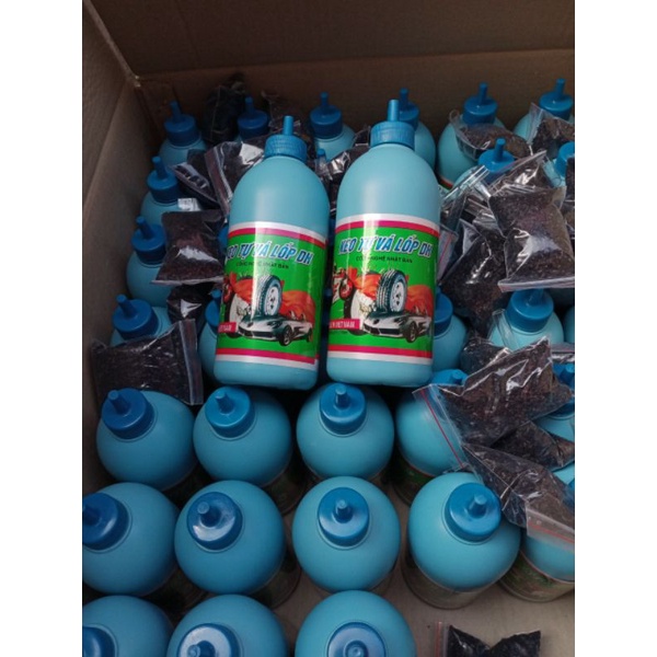 Keo tự vá cho lốp không săm  và lốp có săm có tặng  kèm hạt  cao su non.