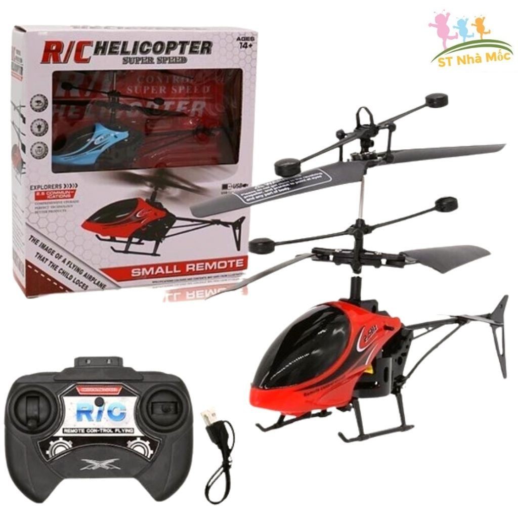 Đồ Chơi Máy Bay Điều Khiển Từ Xa Helicopter Kèm Dây Sạc - Đồ Chơi Thông Minh Cho Bé Phát Triển Tư Duy - ALOKIDS TB