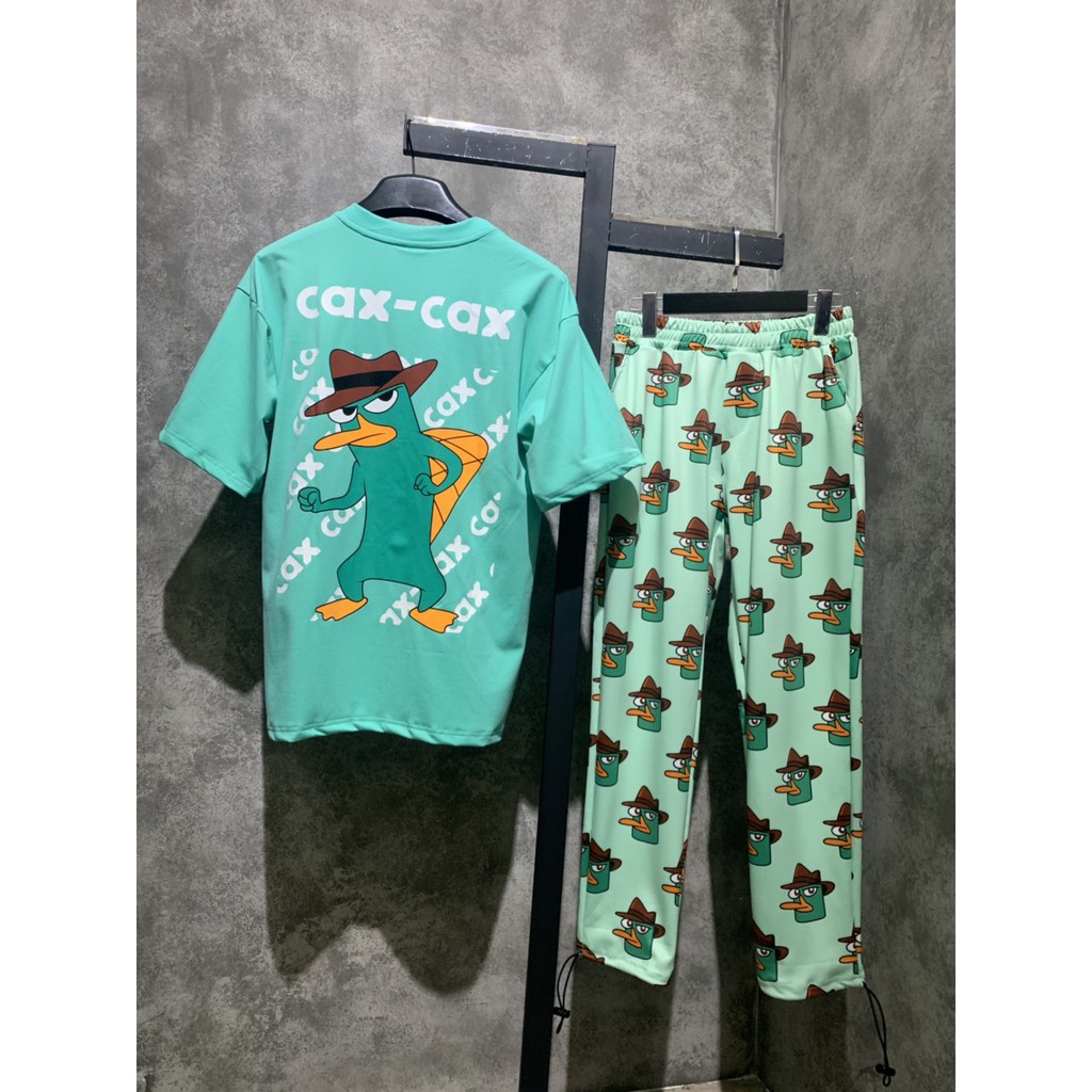 Áo thun tay lỡ thú mỏ vịt Perry Hot Trend