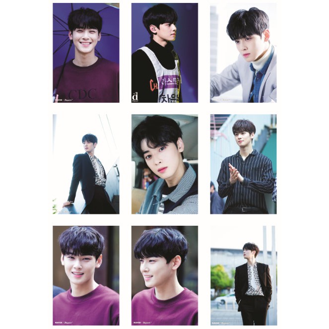 Lomo card ảnh thành viên ASTRO - CHA EUN WOO Naver x Dispatch full 72 ảnh