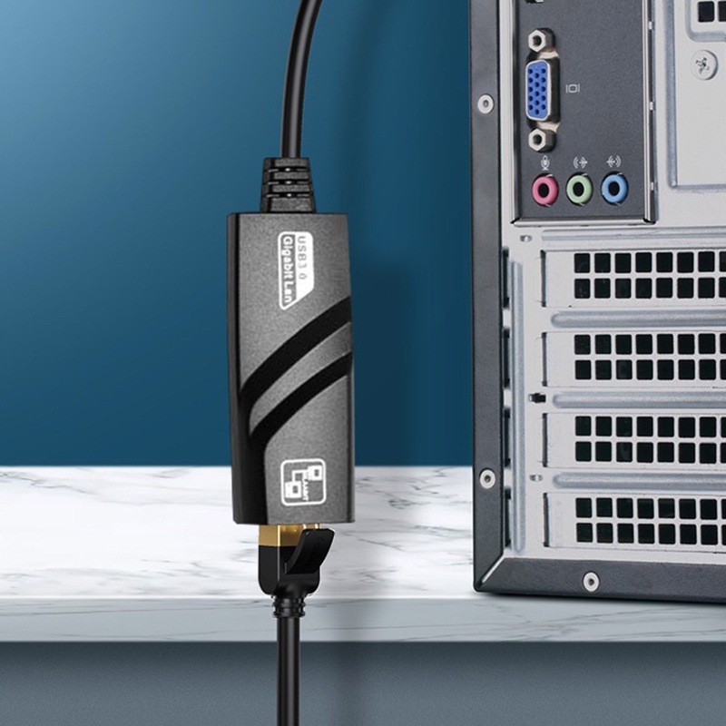 Thẻ Mạng Máy Tính Alli 10 100 1000Mbps USB 3 0 Sang RJ45